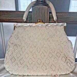 Elegant Pearl Beaded Handbag